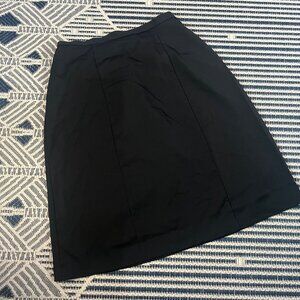 KSL by Karin Stevens Vintage Black Straight Pencil Skirt